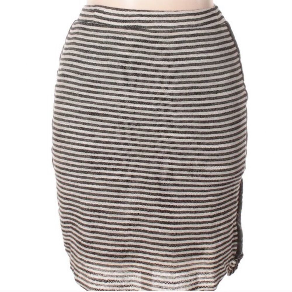 Barney’s New York black and white striped skirt, S
